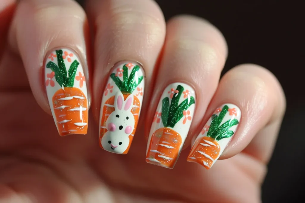 Carrot Nail Art
