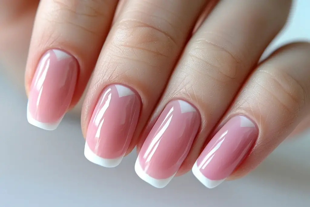 Classic French Tip nails