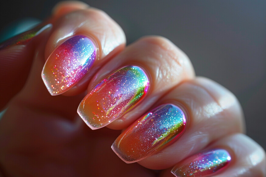 Holographic French Tip