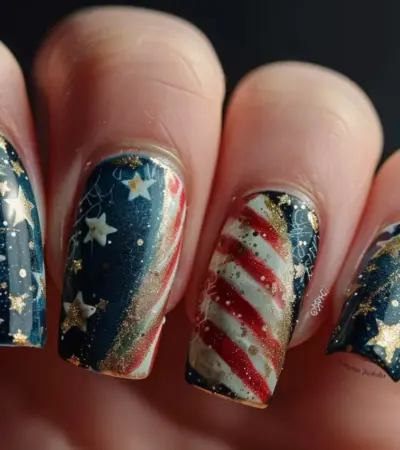 Medal of Honor Day Nail Ideas