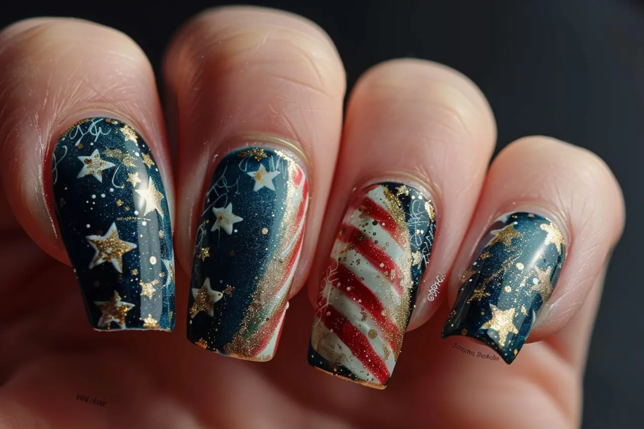 Medal of Honor Day Nail Ideas