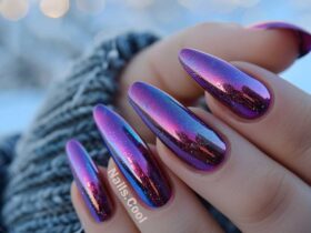 Neon Purple Nails Ideas
