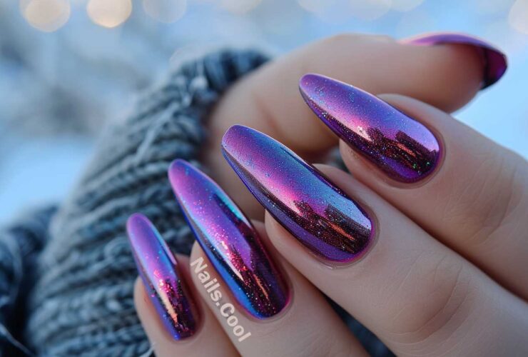 Neon Purple Nails Ideas