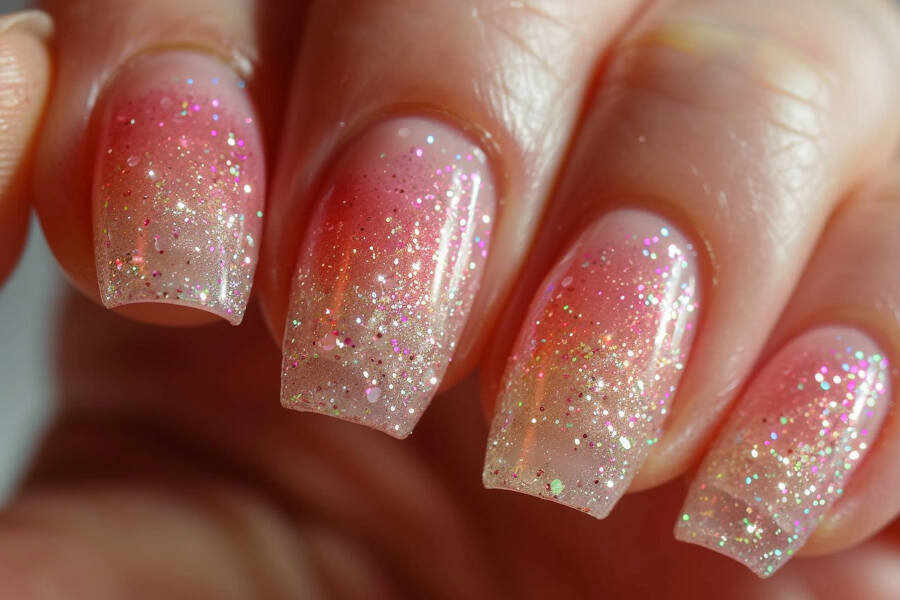 glitter gradients for a dazzling effect