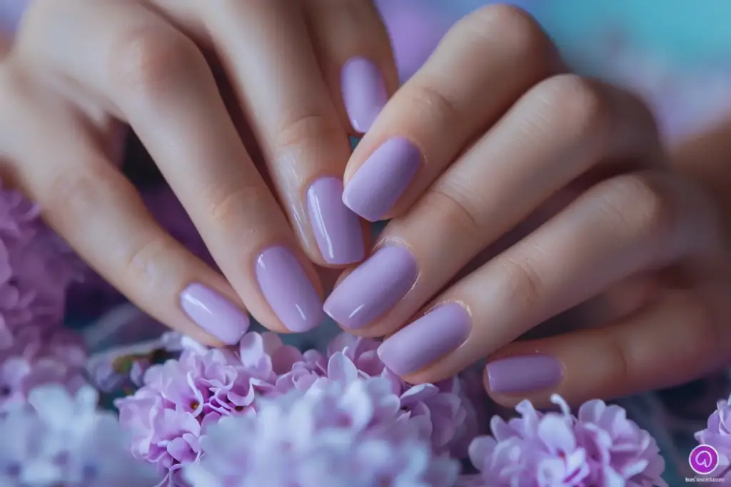 lavender or lilac nail color