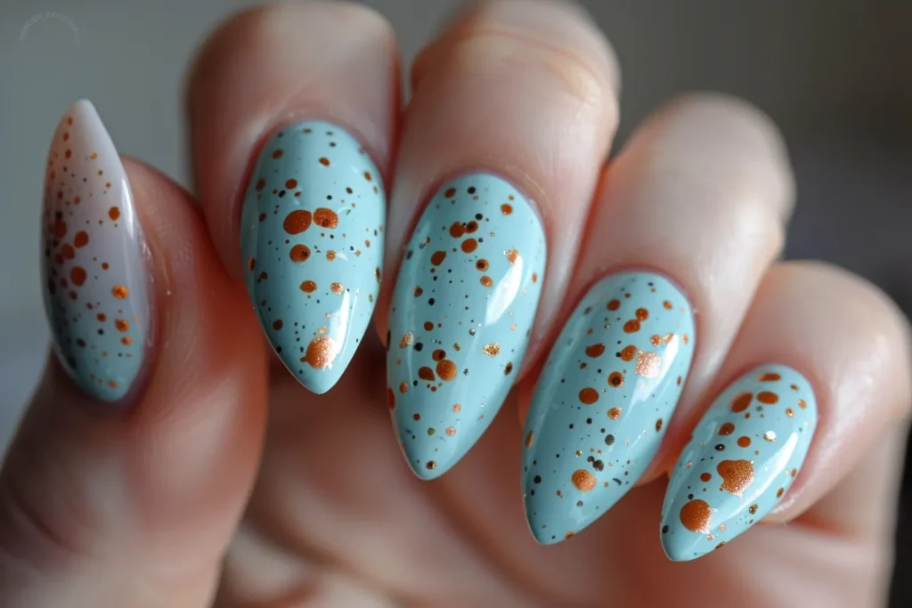 speckled egg nails