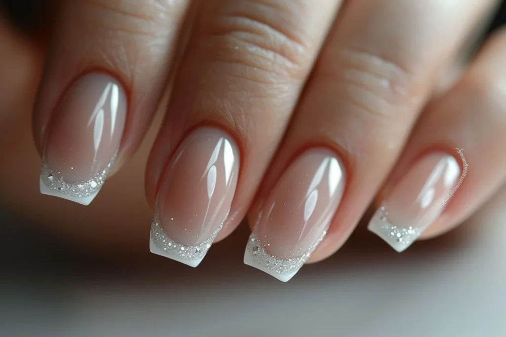 Classic French Wedding Nail