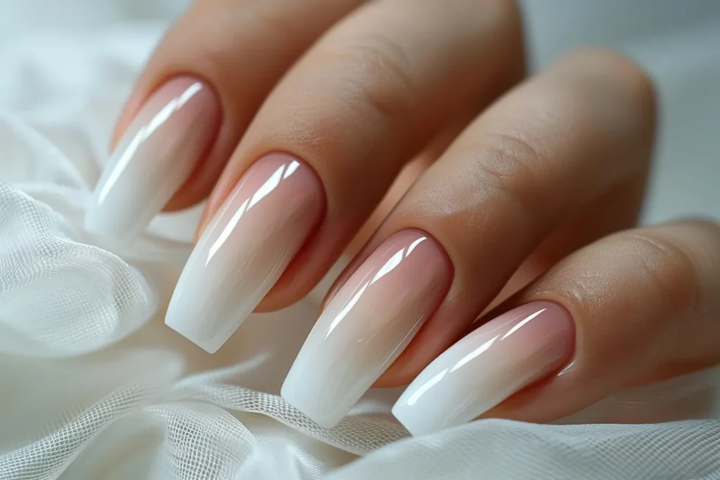 Classic White French Coffin Tip