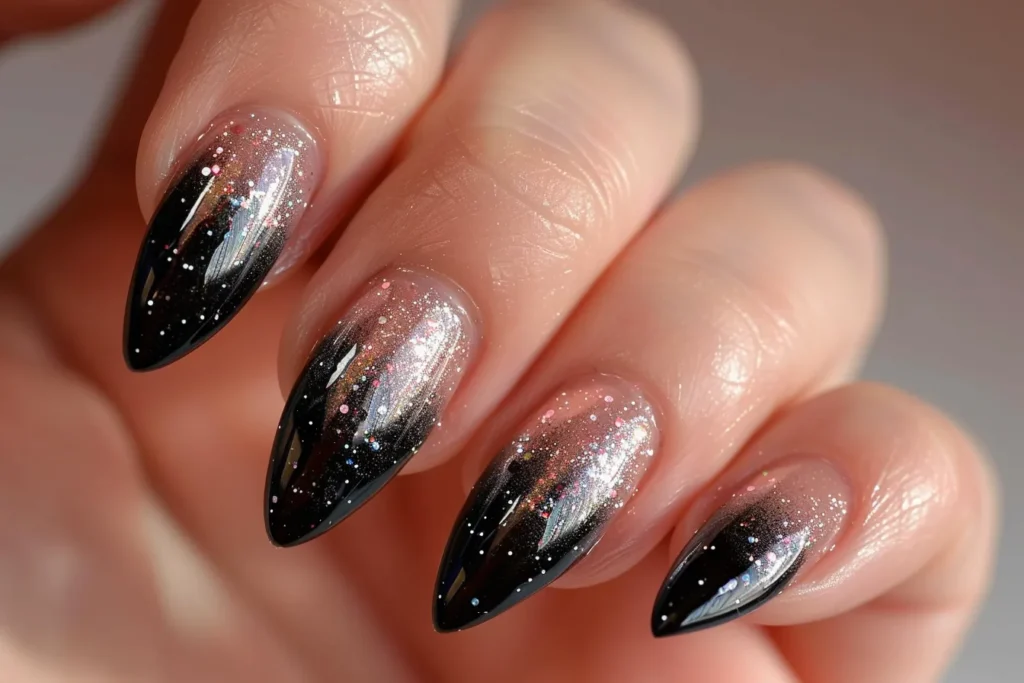 black tips with a holographic