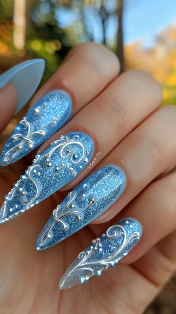 elegant nail design by Cinderella