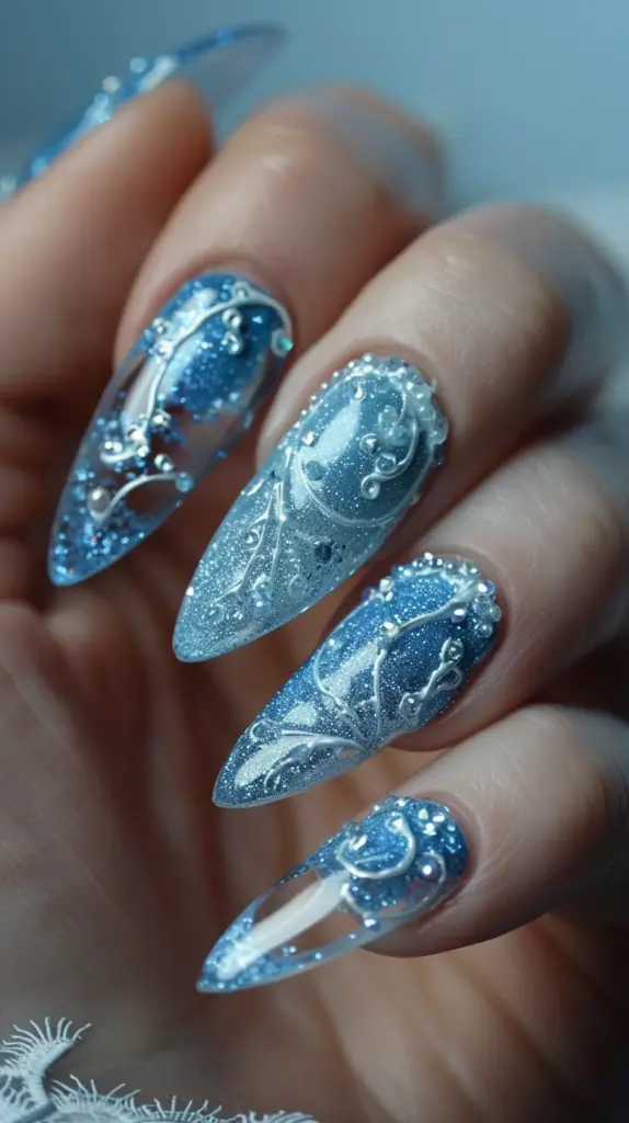 nail design Cinderella
