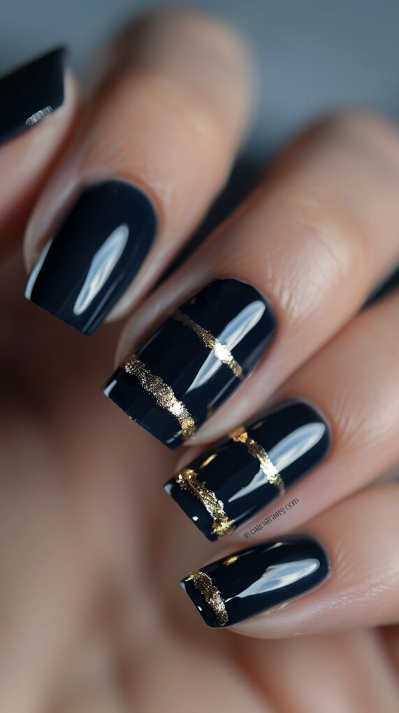 Nautical Navy nails