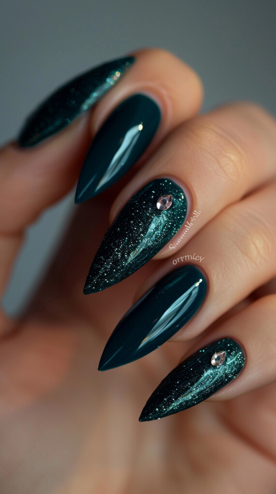 Oceanic Teal nails