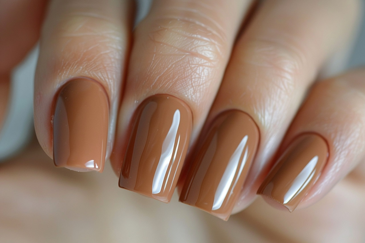 how to get the perfect light brown nails color