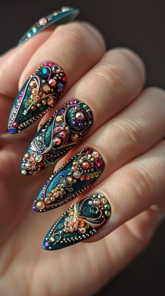 Beaded Nail Art