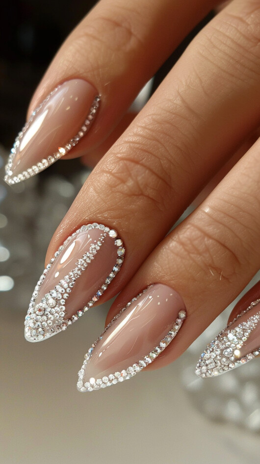 Classic Crystal French Tip