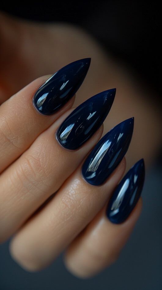 Navy Dreams nails