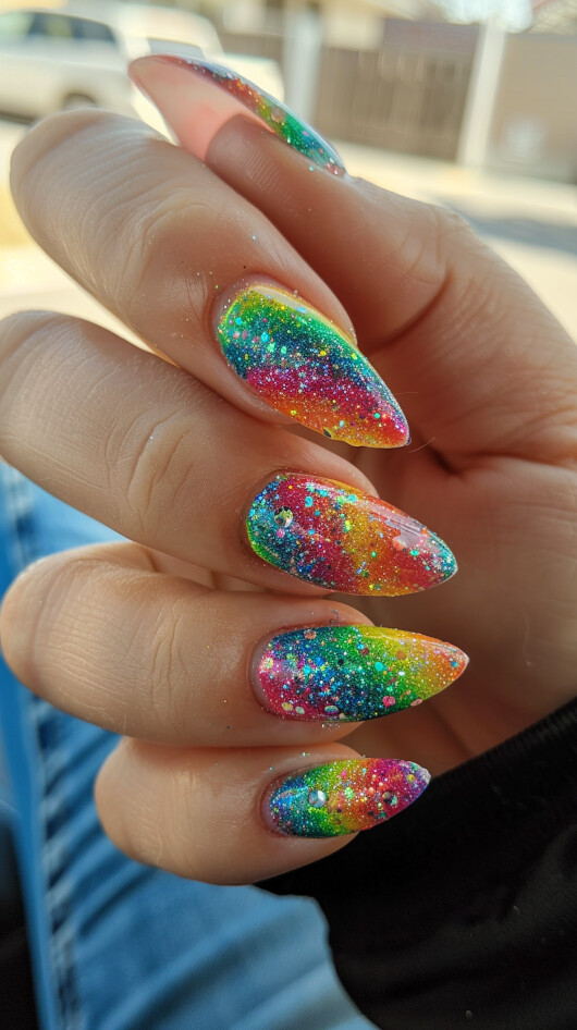 Rainbow Nails