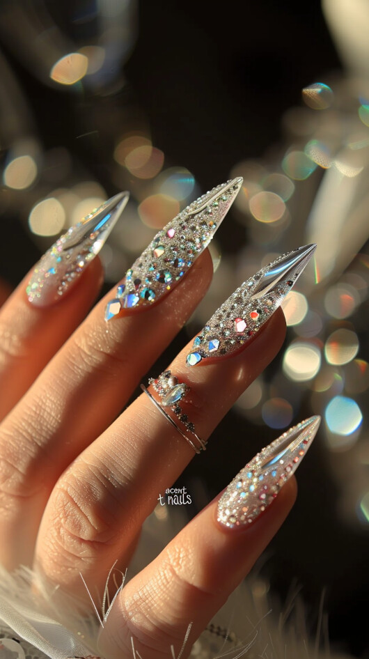 The Crystal Accent Nail