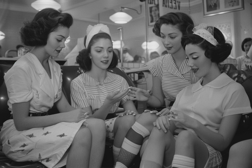 1940s and 1950s nail salon